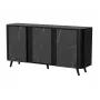 Komoda Cama Meble VOLARE 151 x 39 x 75 cm, juoda / San Sebastian