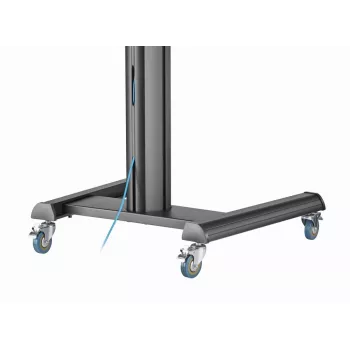 Grindinis TV stovas Gembird TVS-70T-02 37–70 col., 70 kg, VESA 200x200–600x400, pakreipiamas, reguliuojamas aukštis, ratukai