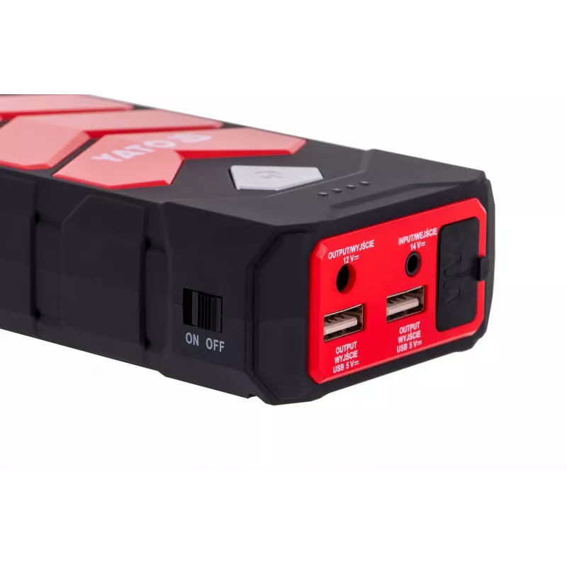 Automobilinis užvedimo starteris YATO YT-83081, 9000 mAh, juodai oranžinis