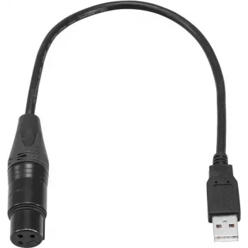 Garso laidas Eurolite 51860118 0,4 m XLR moteriškas USB vyriškas juodas