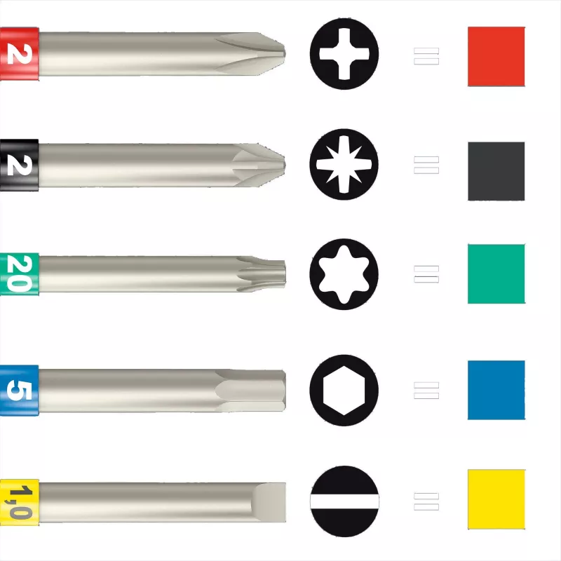 Dviračių įrankių rinkinys Wera 7 Kraftform Safe-Torque Speed 7 vnt 361 g