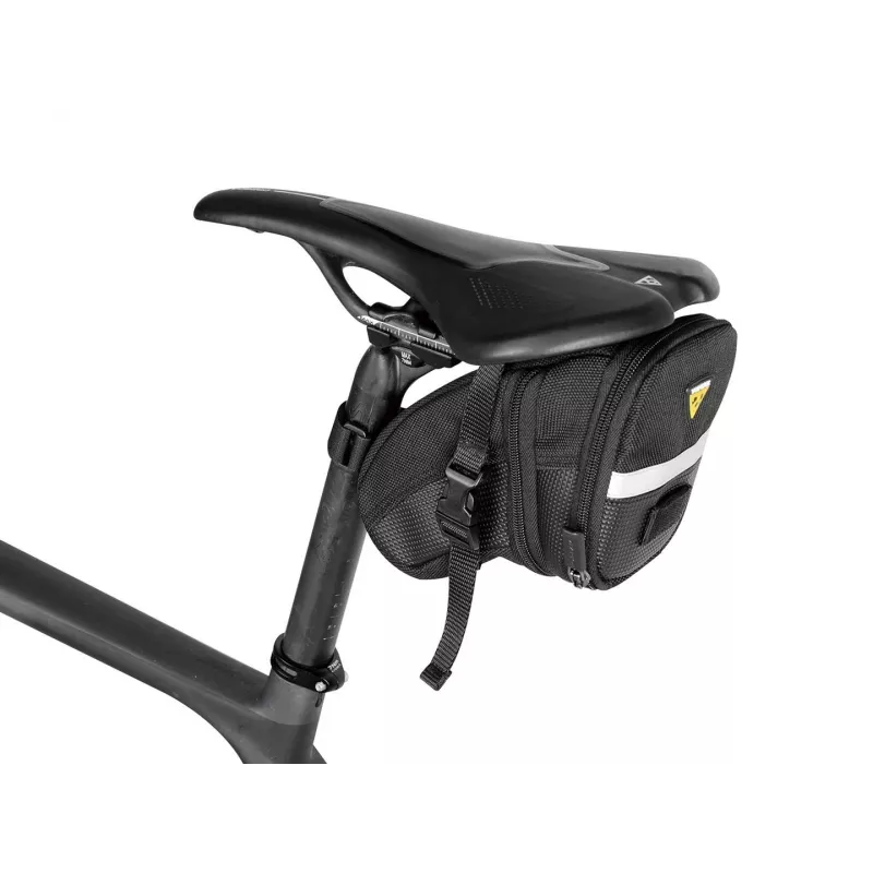 Balno krepšys TOPEAK Aero Wedge Pack Medium – kompaktiška laikymo vieta po balnu
