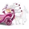 Huffy Electric Disney Princess vežimas su arkliuku 6 V rožinis