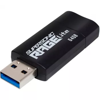 USB atmintukas PATRIOT Supersonic Rage Lite 64 GB USB Type-A 3.2 Gen 1, ištraukiamas, atsparus smūgiams