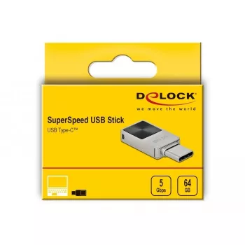 USB atmintukas DeLOCK 64 GB USB-C 3.2 Gen 1 mini metalinis korpusas