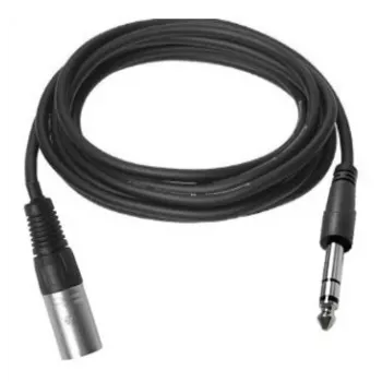 Vivolink PROAUDXLRJACKS1 garso kabelis 1 m XLR 6,35 mm TRS juodas