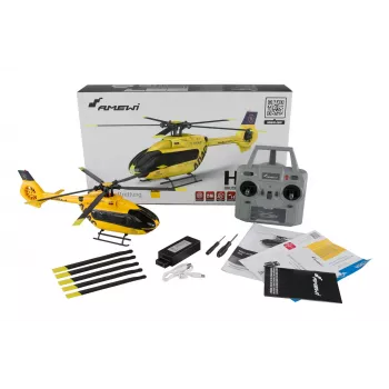 Sraigtasparnis Amewi ADAC H145 bešepetėlis 6 kanalų 6G RTF