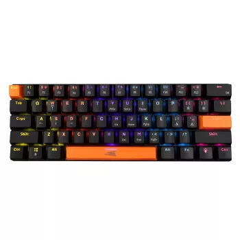 Mechaninė klaviatūra Baracuda Dolphin Black US išdėstymas su raudonais jungikliais