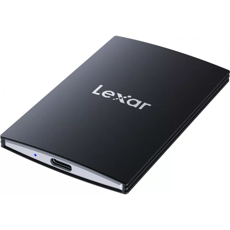 Nešiojamas SSD Lexar SL500 1 TB – USB Type-C, USB 3.2 Gen 2x2, iki 2000 MB/s, aliuminio korpusas, 0,043 kg, juodas