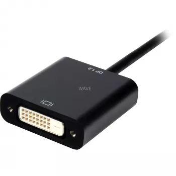 Converteris DisplayPort 1.2 į DVI24+1, juodas kabelis, 15 cm