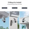 Safemo SC1 SolarCam belaidė lauko kamera, 4K UHD, 8× priartinimas, 132° vaizdas, naktinis matymas, „Wi-Fi“ 2,4 GHz, 1,5 W saulės baterija, balta