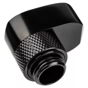 Jungtis Alphacool 17601 — žalvarinė kompiuterio aušinimo sistemos jungtis, juoda, 1 vnt.