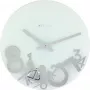 NeXtime klok 8115 Dropped, Ø43 cm, sieninis, sidabrinis