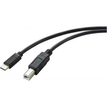 Renkforce RF-5720420 USB laidas 2 m USB 2.0 USB C USB B juodas (RF-5720420)