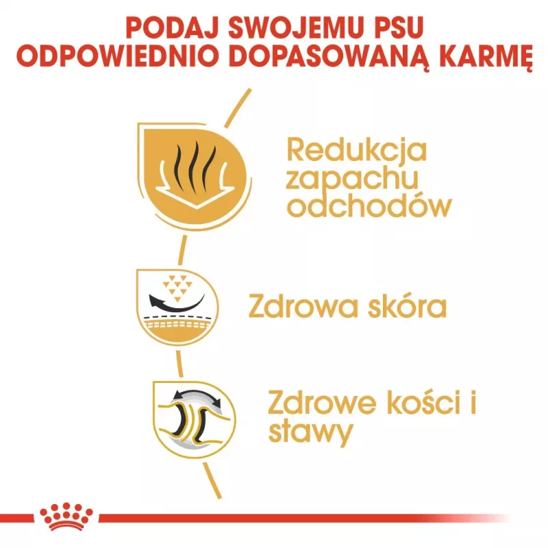 Sausas šunų ėdalas Royal Canin Bulldog Adult 12 kg – suaugusiems buldogams, vištienos skonis