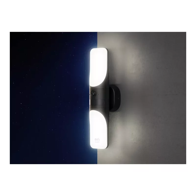 Anker Eufy Wired Wall Light Cam S100 – belaidė lauko apsaugos kamera su šviesa