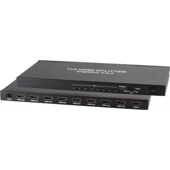 HDMI skirstytuvas ShiverPeaks 05-10003 — 1x įėjimas į 8x išėjimus, 4K2K 60Hz palaikymas