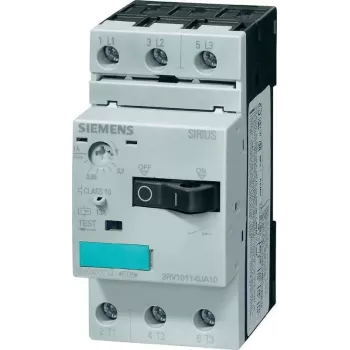 Siemens SIRIUS grandiklis 3RV1 3RV1011-0KA10, 3 paprastai atviri kontaktai, maks. 690 V / 50/60 Hz
