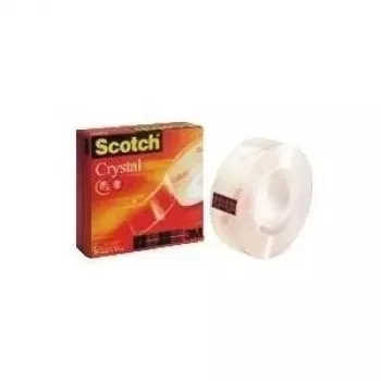 3M Scotch lipnioji juosta Crystal Clear 600, 19 mm x 33 m, itin skaidri, lengvas ir tylus išvyniojimas (C6001933)