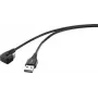 Renkforce USB 2.0, telefono (analoginis) jungiamasis laidas [1x USB 2.0 kištukas A - 1x USB 2.0 kištukas C] 1,00 m juodas (RF-4609276)