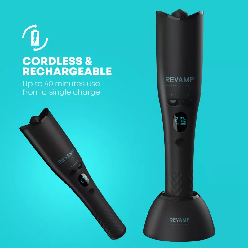 Revamp CL-2750-EU2 iGEN Cordless Progloss Hollywood Curl automatinė besisukanti garbanojimo priemonė
