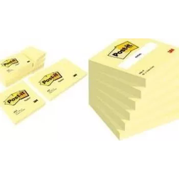 Post-It lipnūs lapeliai geltoni 6 pakuotė, 76x76 mm, 3M