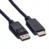 Kabelis ROLINE 11445780 1 m DisplayPort į HDMI juodas