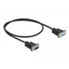 Serijinis kabelis DeLOCK 86613 Juodas 0,5 m RS-232