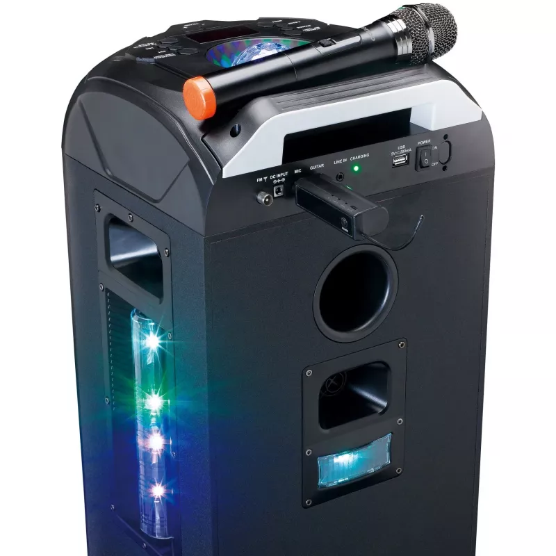 Belaidis sceninis mikrofonas Lenco MCW-011BK