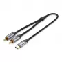 Vention USB-C į 2RCA garso laidas, 2 m