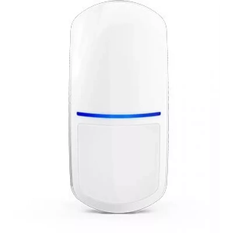 Judesio detektorius SATEL SLIM-PIR-PRO — dviguba PIR + mikrobangų technologija, aptikimas iki 24 m, 90° kampas, baltas