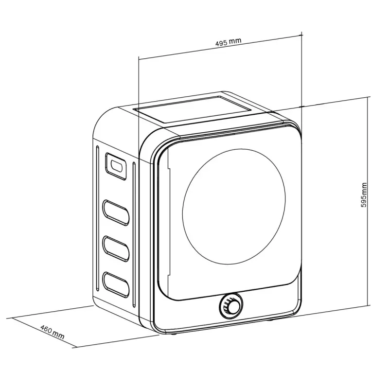 GB415 Elektrinė mini džiovykla 3 kg