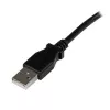 StarTech.com 3 m USB 2.0 A į stačiu kampu B laidas - vyriškas/vyriškas