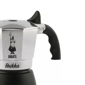 Kavos virimo aparatas Bialetti Brikka 0,17 L – puodinis espreso viriklis, 4 puodeliams, aliuminis, ne indukcinis