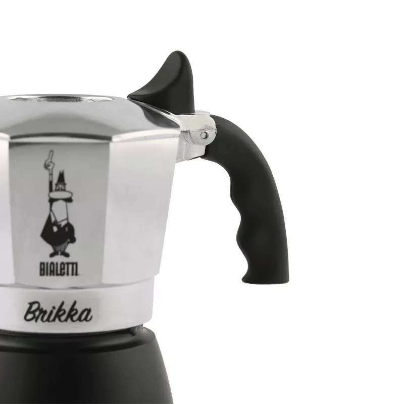 Kavos virimo aparatas Bialetti Brikka 0,17 L – puodinis espreso viriklis, 4 puodeliams, aliuminis, ne indukcinis