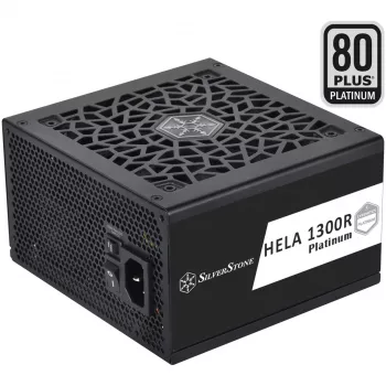 SST-HA1300R-PM 1300W, maitinimo blokas juodas, 9x PCIe, kabelių valdymas, 1300 vatų