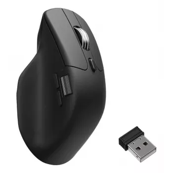 Pelė Keychron M6 dešinei rankai universali — optinė, RF + Bluetooth + USB-C, 30000 DPI, juoda
