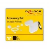 Aksesuarų rinkinys DeLOCK Apple AirPods apsaugai, baltas