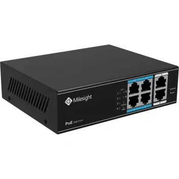 Milesight MS-S0204-EL 4 prievadų 1 Gigabit Ethernet nevaldomas komutatorius