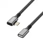 USB3.2 Gen2 Type-C į USB-C/F, PD, AV, 0,5m ilginimo laidas