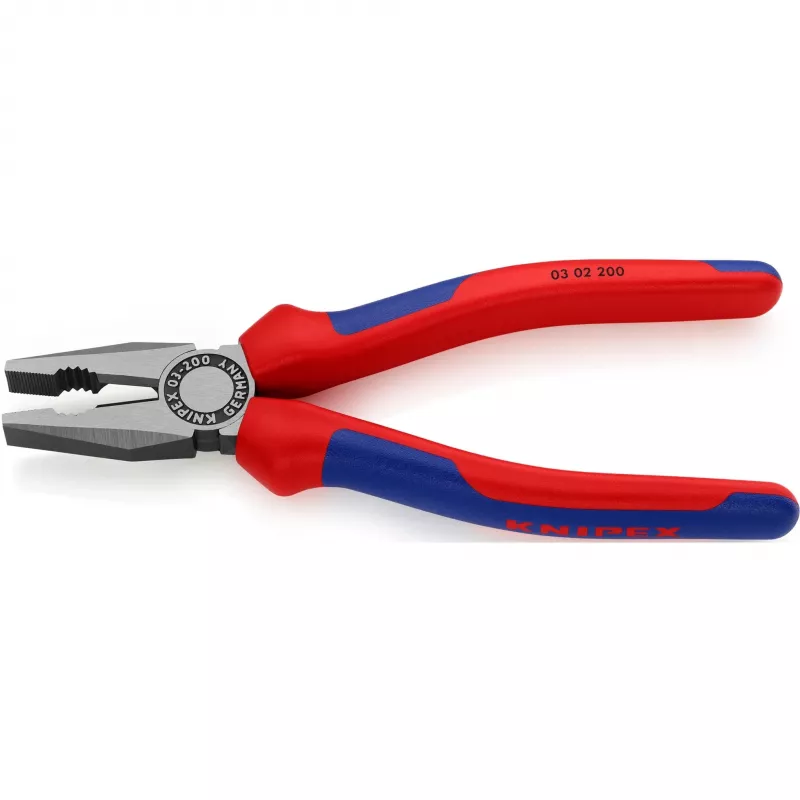 Knipex universalinės replės, 2 komponentų rankenos, 200 mm
