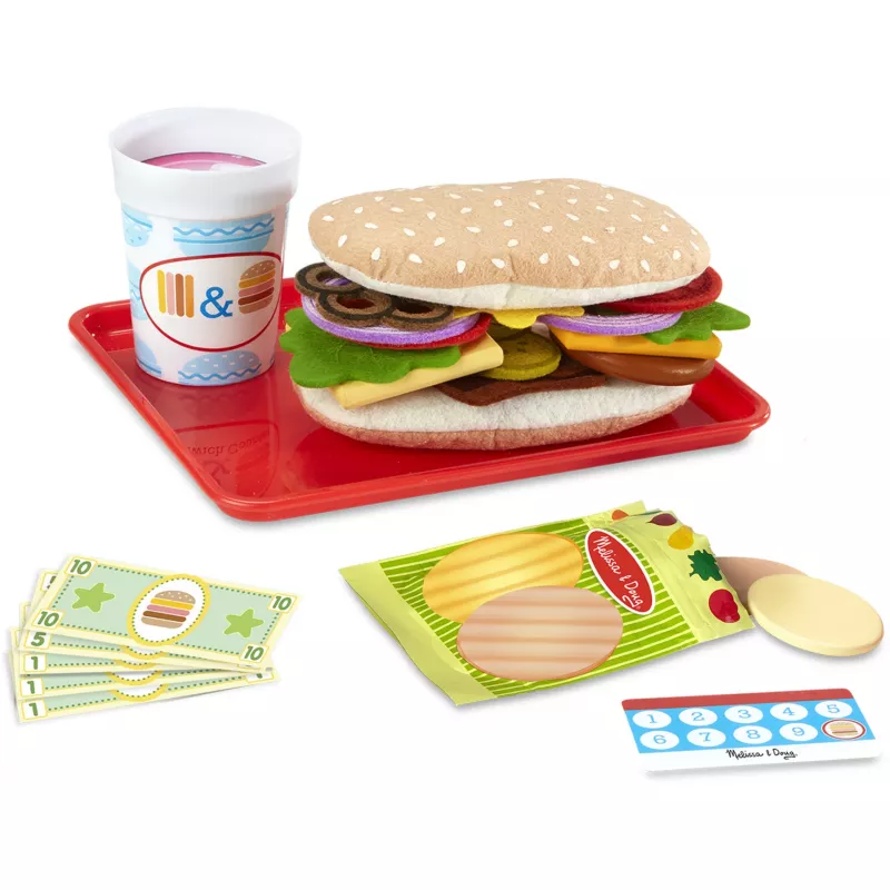 Melissa & Doug medinis sumuštinių prekystalis su pjaustytuvu – 56 dalys – FSC sertifikuotas