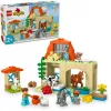 Konstruktorius LEGO DUPLO Ūkio gyvūnų priežiūros rinkinys 10416 – 74 detalės, 2 figūrėlės, nuo 2 metų