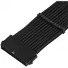 SilverStone PP07E - Maitinimo ilginimo kabelis - ATX, 24 kontaktų (moteriškas) į ATX, 24 kontaktų (vyriškas) - 30 cm - Juodas