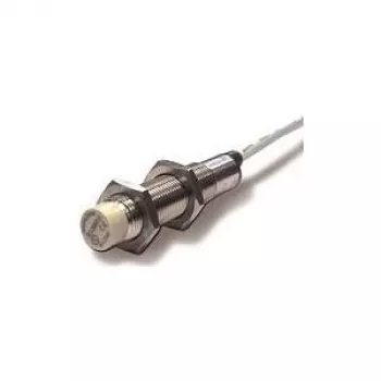 Fotoelektrinis jutiklis Datalogic BASIC M12 — pilkas korpusas, žalvarinis korpusas, 0.5 kHz, 0.2 A, 48.4 mm gylis
