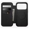 Nomad Modern Leather Folio dėklas su odiniu viršeliu iPhone 17 Pro, 16 cm (6,3 colio), juodas, 4 kortelių kišenės