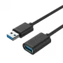 UNITEK Y-C459GBK USB kabelis USB 3.2 Gen 1 (3.1 Gen 1) 2 m USB A juodas