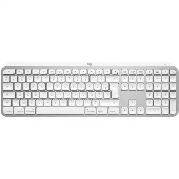 Logitech Master Series MX Keys S for Mac - Pilno dydžio klaviatūra - su foniniu apšvietimu - Belaidė - Bluetooth LE - AZERTY - Prancūziška - Šviesiai pilka (920-011626)
