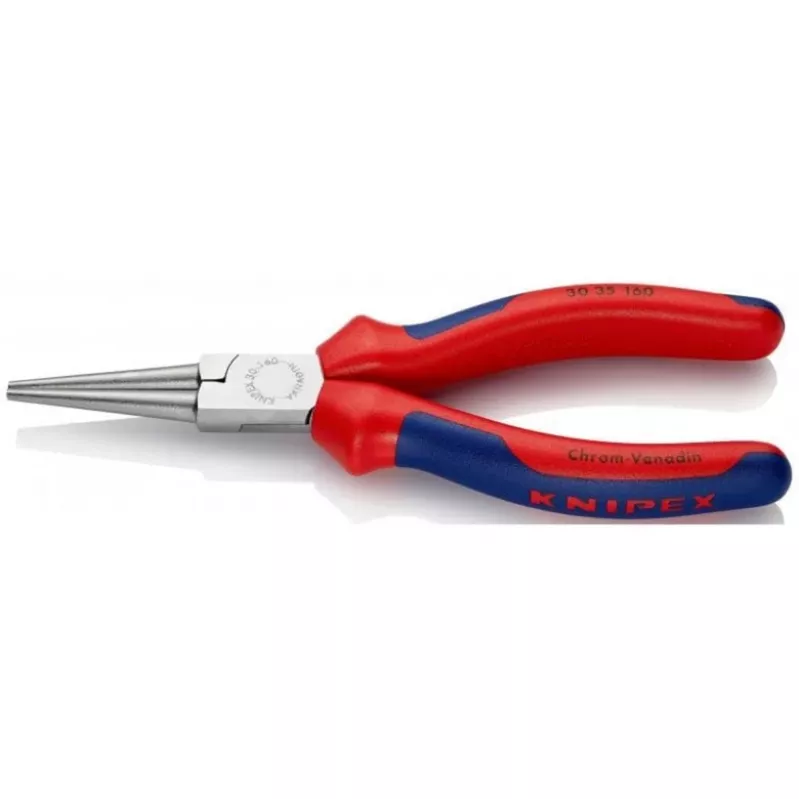 KNIPEX 30 35 160 replės smailianosės - 2,5 mm - 4,1 cm - Plienas - Mėlyna/raudona - 16 cm