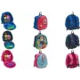 Kuprinė WEDO Kinder-Rucksack 243 3302 — mokyklinė kuprinė, raudona, su tinklinėmis kišenėmis viduje ir išorėje